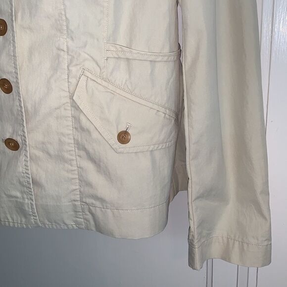 Tan cotton/nylon jacket  - Picture 3 of 11